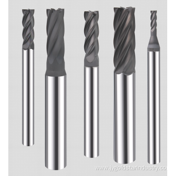 diamond coated end mills for high silica aluminum machining